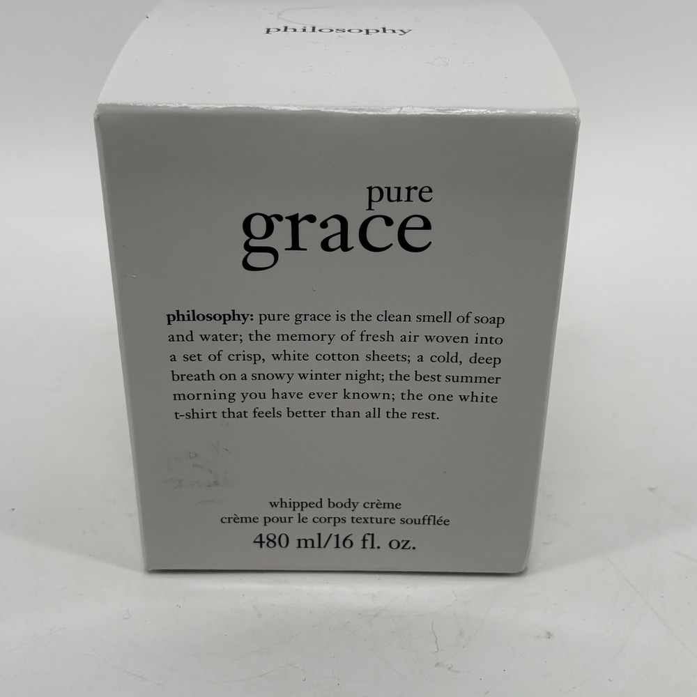 Philosophy Pure Grace Whipped Body Creme 16 fl oz Moisturizer New in Box